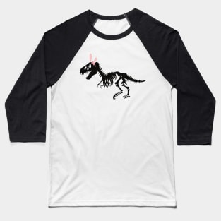 T Rex Fossil with bunny ears Baseball T-Shirt